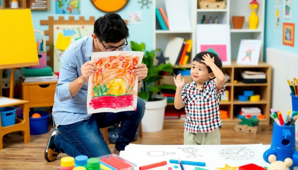 Child Feel Confident and Valued as father playing with him