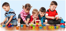 Kids playing Educational Games